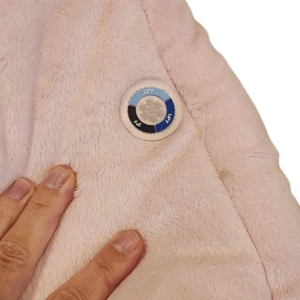 Luv Gear Cold Alert Infant Baby Pink Snow Bunting Snow Suit, 3 months